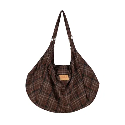 Love And Nostalgia Women's Brown Checkered Past Bag