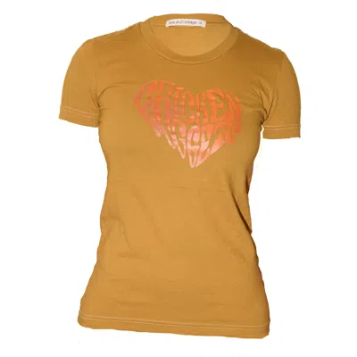 Love And Nostalgia Women's Brown Margot Tee - Chicken Nuggets