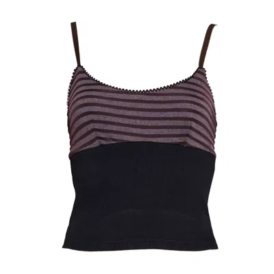 Love And Nostalgia Women's Brown No Lining Up Top