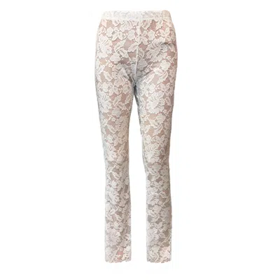 Love And Nostalgia Women's Courtney Lace Pant - White In Multi