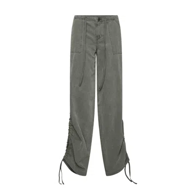Love And Nostalgia Women's Green Big Baddie Pant - Army Smoke