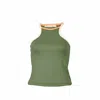 Love And Nostalgia Women's Green Goody Two Shoes Rib Singlet In Green