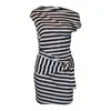 Love And Nostalgia Women's Liv Navy Stripe Dress In Blue