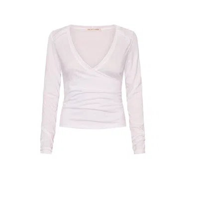 Love And Nostalgia Women's No Biggie Long Sleeve Top - White