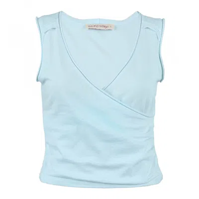 Love And Nostalgia Women's No Biggie Top - Pale Blue