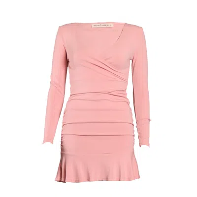 Love And Nostalgia Women's Ruby Cross Over Mini Dress - Pink
