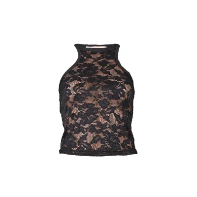 Love And Nostalgia Women's The Good Girl Super Racer Back - Black