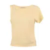 Love And Nostalgia Women's Two Faced Tee - Lemon Yellow In Yellow