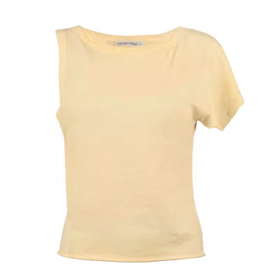 Love And Nostalgia Women's Two Faced Tee - Lemon Yellow