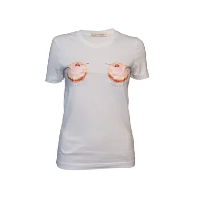 Love And Nostalgia Women's White I Put Out For Santa Tee