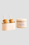 Love And Pebble Beauty Pops Glow Enzyme Frozen Mask Kit In Amber/light Orange