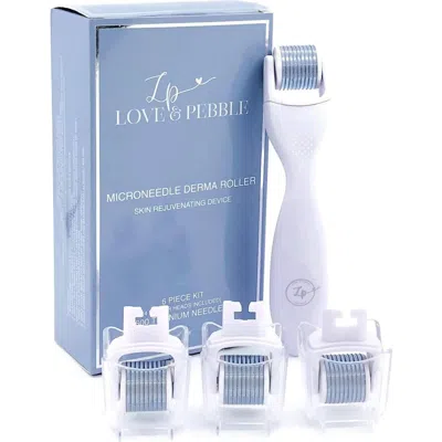 Love And Pebble Microneedle Derma Roller In White
