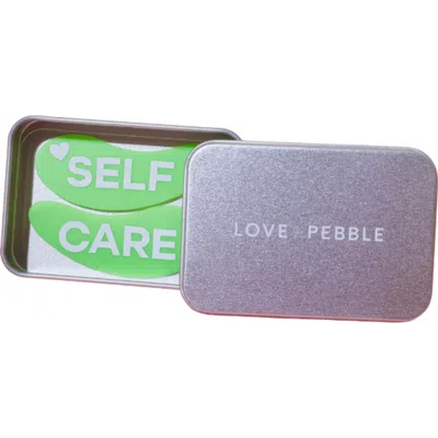Love And Pebble Reusable Silicone Eye Mask In Light Green