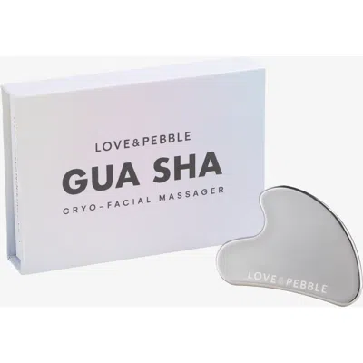 Love And Pebble Stainless Steel Gua Sha Tool In Silver