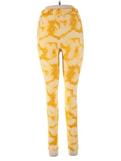 Pre-owned Love Ari Leggings In Yellow