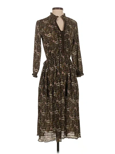 Pre-owned Love Binetti Casual Dress In Brown
