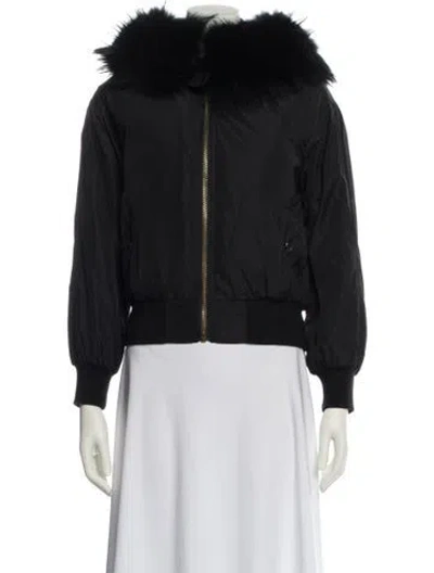 Pre-owned Love Binetti Fur Jacket In Black