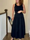 Love Binetti Long Noemi Skirt In Black In Black