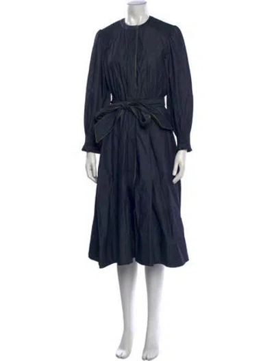 Pre-owned Love Binetti Midi Length Dress W/ Tags In Blue