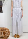 Love Binetti Noah Wide Leg Pant In Black Striped In Multi