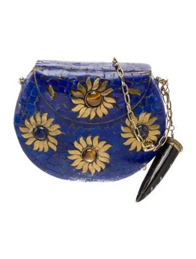 Pre-owned Love Binetti Shoulder Bag In Blue