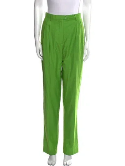 Pre-owned Love Binetti Straight Leg Pants In Green