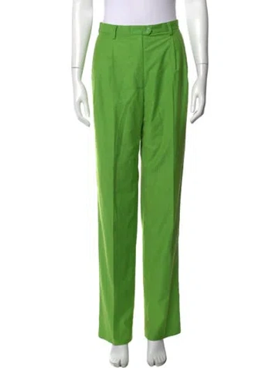 Pre-owned Love Binetti Straight Leg Pants In Green