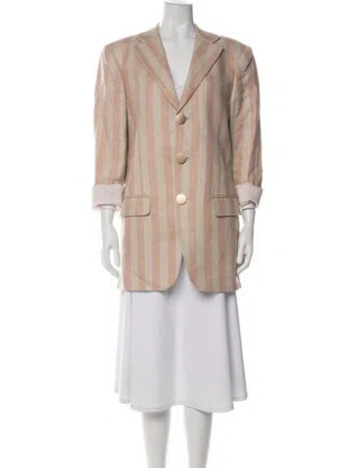 Pre-owned Love Binetti Striped Blazer In Multi