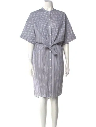 Pre-owned Love Binetti Striped Midi Length Dress In Multi