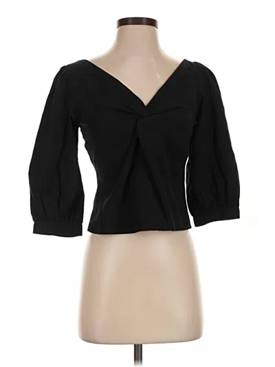 Pre-owned Love, Bonito 3/4 Sleeve Blouse In Black
