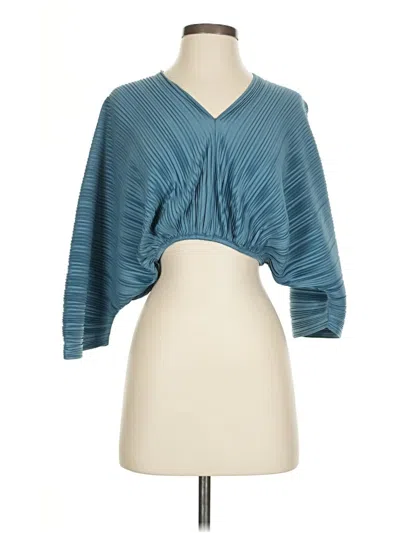 Pre-owned Love, Bonito 3/4 Sleeve Blouse In Blue