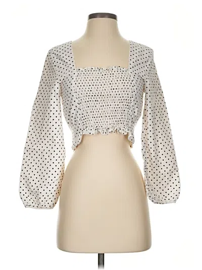 Pre-owned Love, Bonito 3/4 Sleeve Blouse In Silver