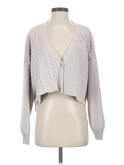 Pre-owned Love, Bonito Cardigan Sweater In Gray