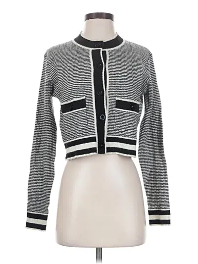 Pre-owned Love, Bonito Cardigan Sweater In Silver