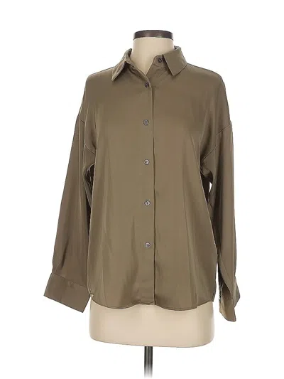 Pre-owned Love, Bonito Long Sleeve Blouse In Brown