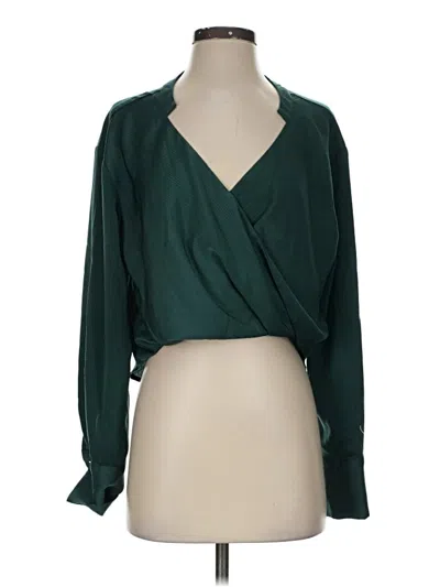 Pre-owned Love, Bonito Long Sleeve Blouse In Green