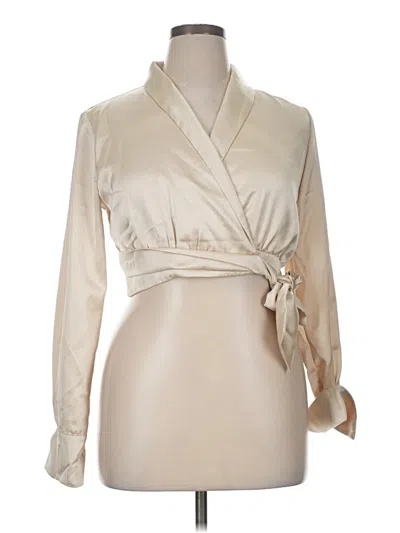 Pre-owned Love, Bonito Long Sleeve Blouse In White