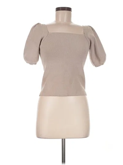 Pre-owned Love, Bonito Short Sleeve Turtleneck In Tan