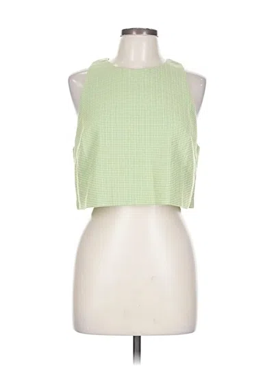 Pre-owned Love, Bonito Sleeveless Top Green Halter Neckline Tops