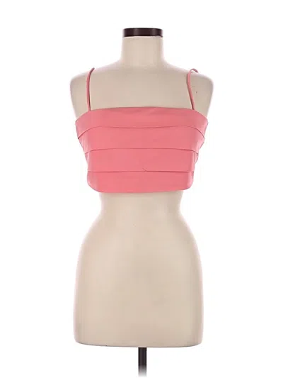 Pre-owned Love, Bonito Sleeveless Top Pink Strapless Neckline Tops