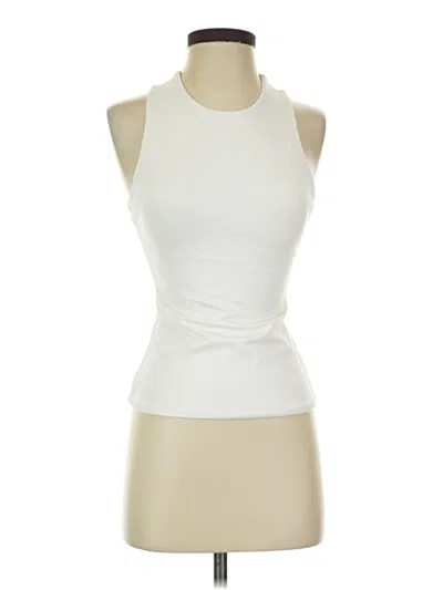 Pre-owned Love, Bonito Tank Top Ivory Halter Neckline Tops In White
