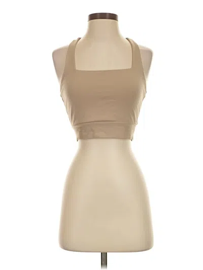 Pre-owned Love, Bonito Tank Top Tan Halter Neckline Tops
