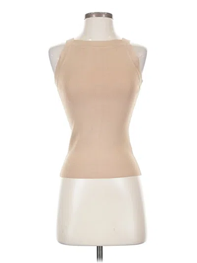 Pre-owned Love, Bonito Tank Top Tan Halter Neckline Tops In Brown