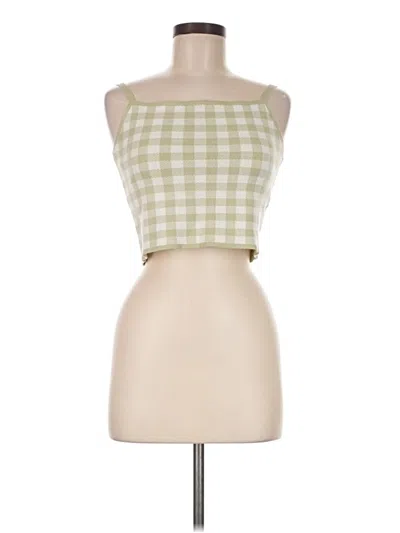 Pre-owned Love, Bonito Tube Top Green Square Neckline Tops
