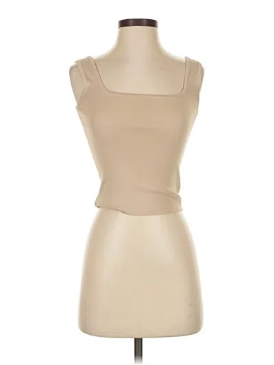 Pre-owned Love, Bonito Tube Top Tan Strapless Neckline Tops In Brown