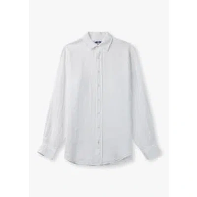 Love Brand Mens Abaco Linen Shirt In White