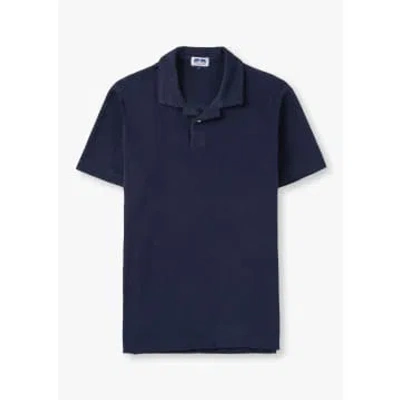 Love Brand Mens Powell Polo Shirt In Navy Blue