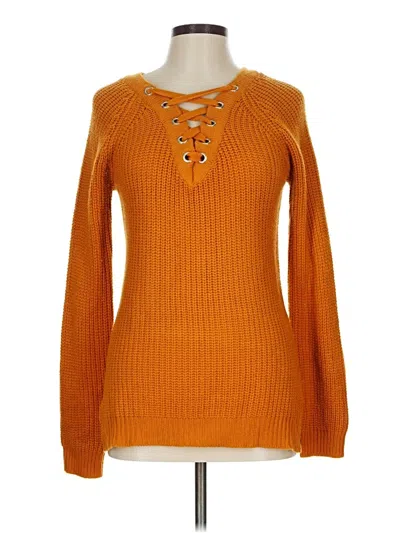 Pre-owned Love By Chesley Pullover Sweater In Orange