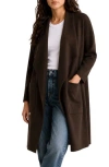 Love By Design Andrea Open Front Long Cardigan In Java