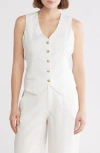 Love By Design April V-neck Vest In White